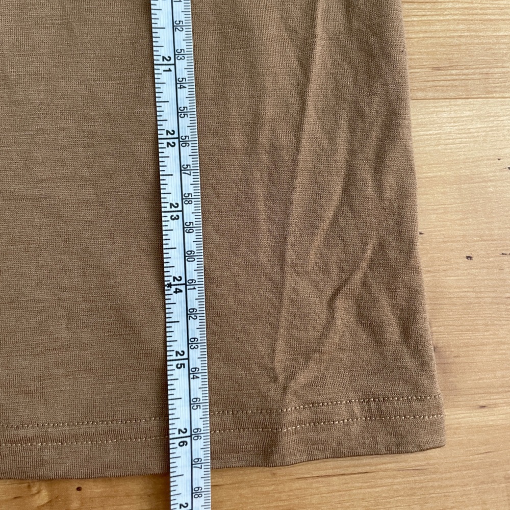 Mons Royale 200 Merino Wool Long Sleeve Base Layer Medium Black Brown - Picture 9 of 10